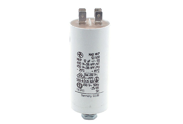 Kondensator mit Flachanschluß M8 - 12μf - 1