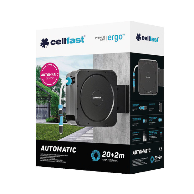 CELLFAST Schlauchtrommel ENERGO Wandmontage - 6