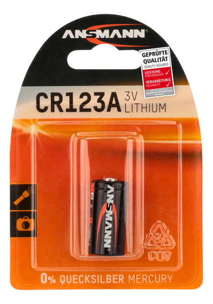 ANSMANN Lithium Batterie CR123A / CR17335 - 2
