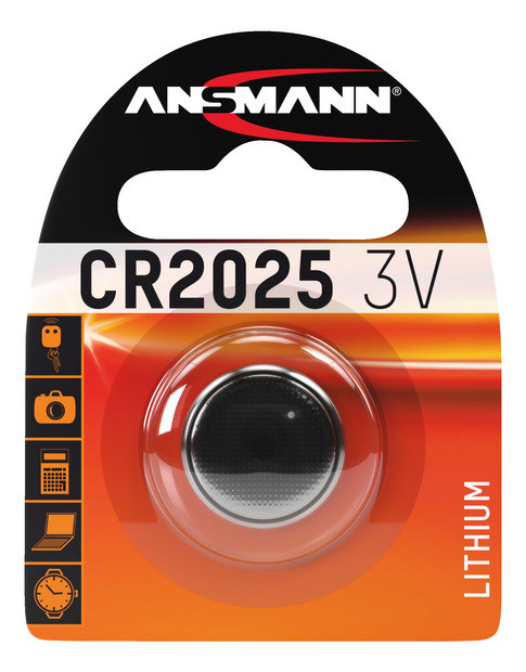 ANSMANN Lithium Knopfzelle CR2025 - 2