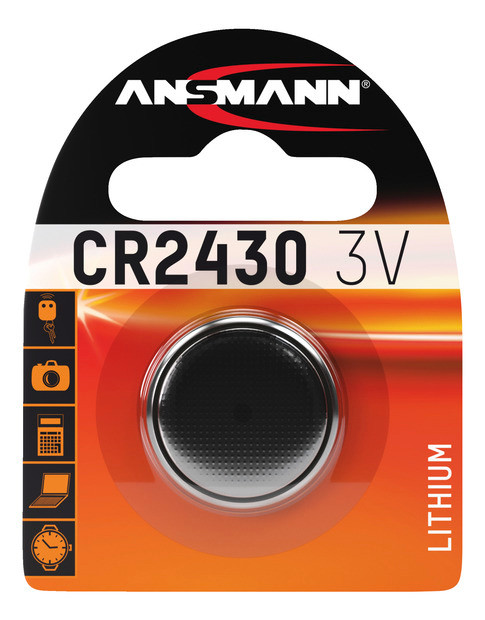 ANSMANN Lithium Knopfzelle CR2430 - 2