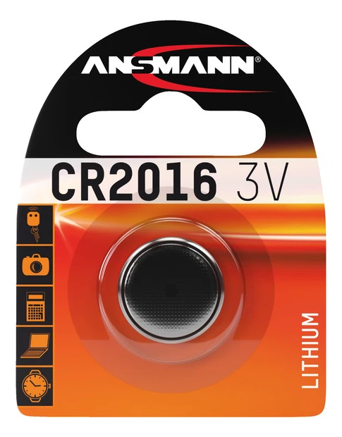 ANSMANN Lithium Knopfzelle CR2016 - 2