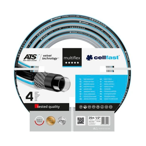 CELLFAST Gartenschlauch MULTIFLEX ATSV 1/2" 25m - 1