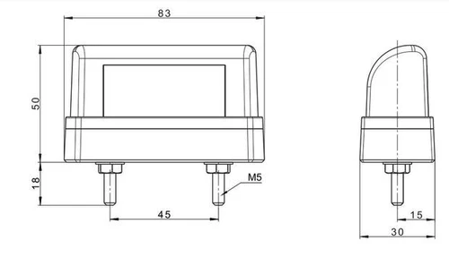 LED Kennzeichenleuchte FRISTOM FT-016 - 2