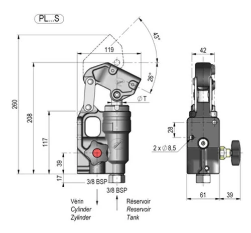 Not-Handpumpe Chapel, für Leitungseinbau ohne Tank - 2