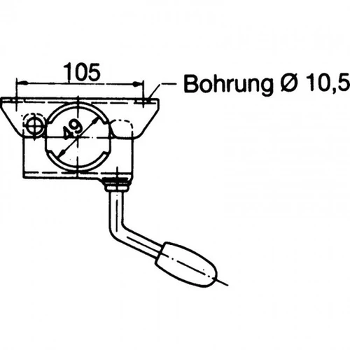 Klemmbügel für Stützrad, Rohr-Ø 48 mm - 2
