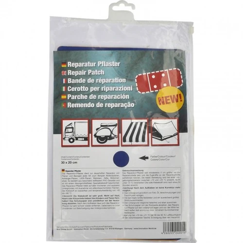 Planenreparatur-Pflaster, 300 x 200 mm, blau - 2