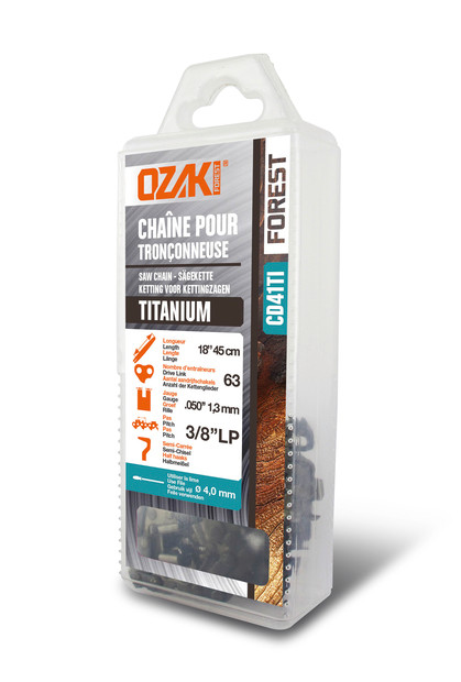 OZAKI FOREST TITAN Kette 3/8'' HM 1.3 mm - 63TG - Hobby - 1