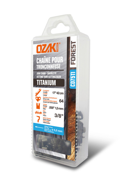 OZAKI FOREST TITAN Kette 3/8'' HM 1.5 mm - 64TG - Profi - 1