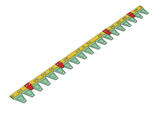 ESM Mähmesser 102 cm - 20 Klingen - Schwinghebel - 1