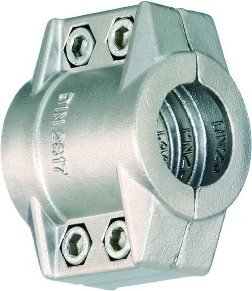 GEKA Klemmschale 2-teilig Messing 63-67 mm - 1