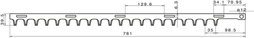 Heckenscherenmesser 673 mm passend für DOLMAR, ALPINA, ROBIN etc. - 2