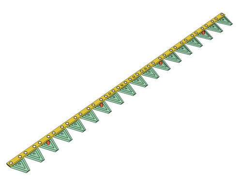 ESM Obermesser 123 cm - 18 Klingen - Schwinghebel - 1