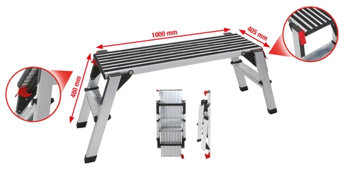KS Tools 800.0960 Aluminium-Arbeitsplattform - 2