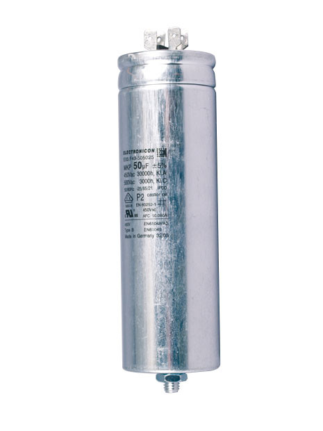 Kondensator mit Flachanschluß M8 - 50μf - 1