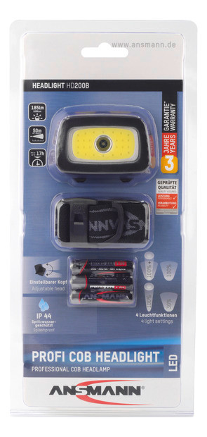 ANSMANN LED Stirnleuchte HD200B - 2