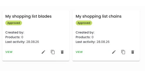 Order list