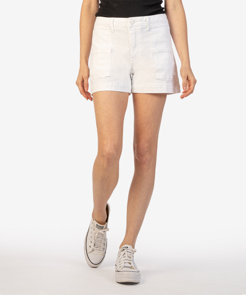 Jane High Rise Short Optic w/Pockets Optic White