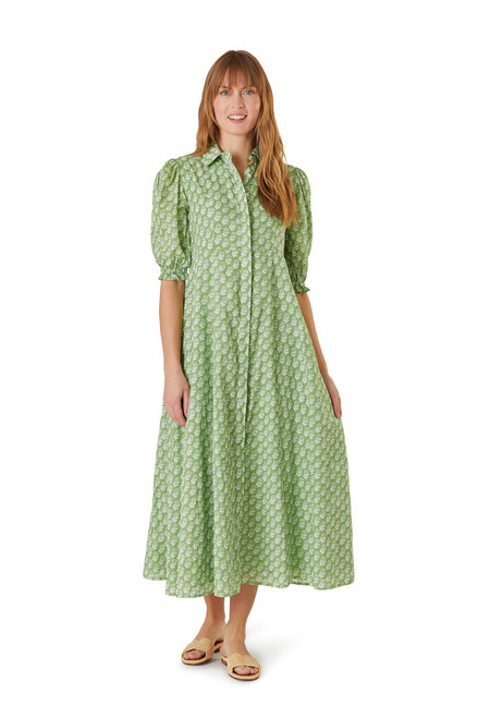 Rosie Shirtdress Sage Marigolds