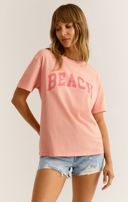 Beach Boyfriend Tee Summer Peach