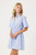 Romi Dress Blue Italian Stripe