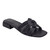 Casara Raffia Sandal Black