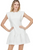 White Flare Hem Dress