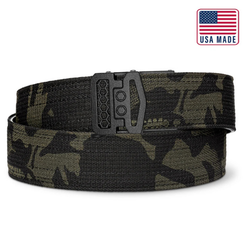 Kore Essentials Tactical Gun Belt - Multicam Black - X10 Buckle