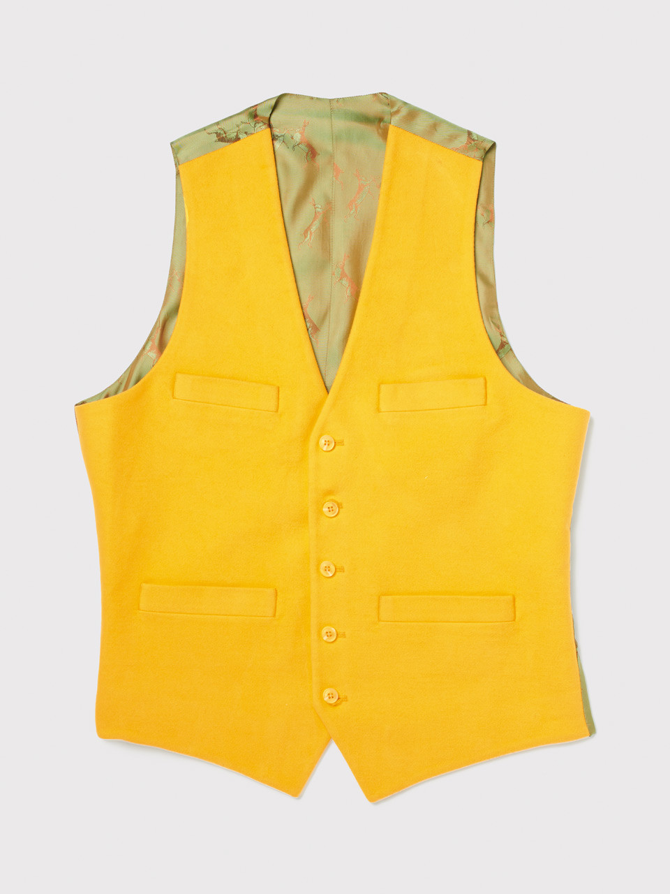 Men s Yellow Moleskin Waistcoat Peter Christian men-s-yellow-moleskin-waistcoat-peter-christian