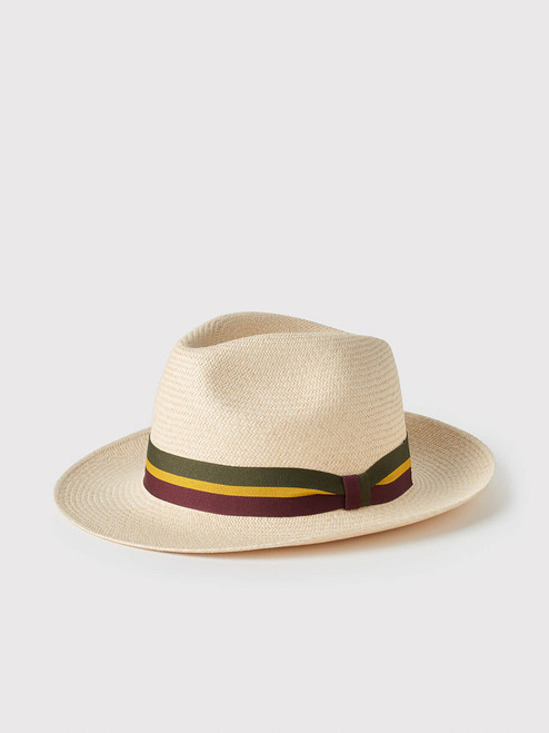 Men's Natural Regimental Panama Hat Men's Natural Regimental Panama Hat