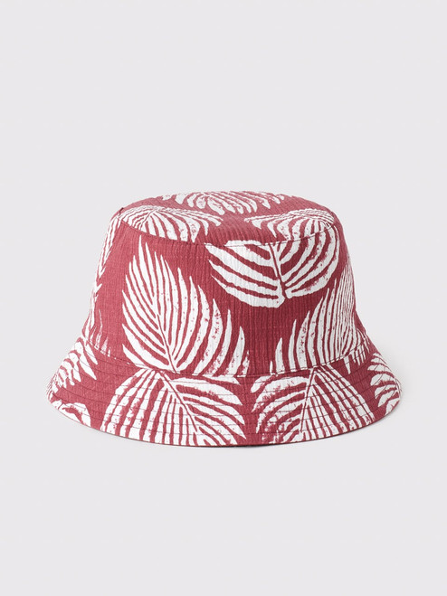 Men's Red Leaf Reversible Bucket Hat Men's Red Leaf Reversible Bucket Hat