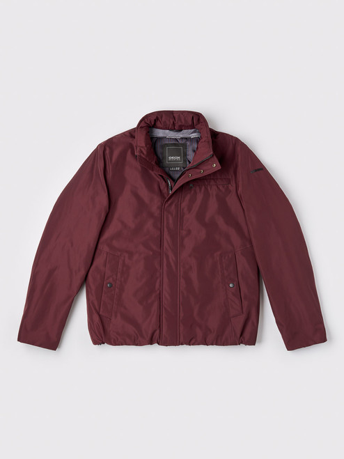 Burgundy Geox Respira Short Padded Jacket removable hood Burgundy Geox Respira Short Padded Jacket removable hood