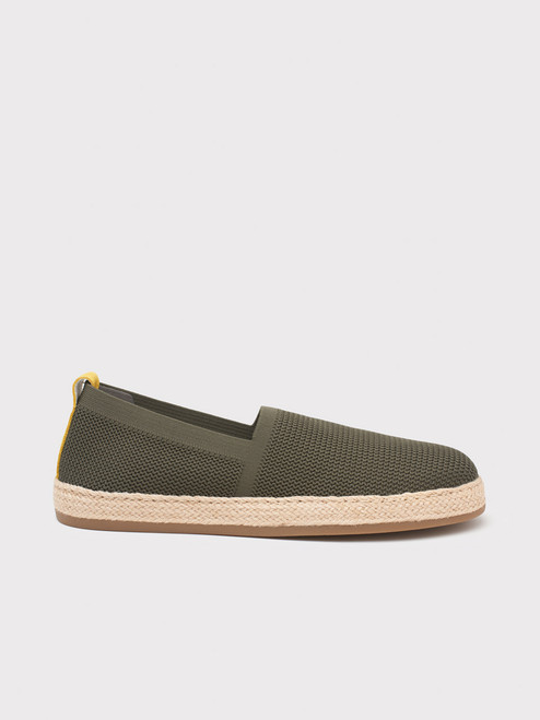 Men's Green Knitted Geox Espadrilles Men's Green Knitted Geox Espadrilles