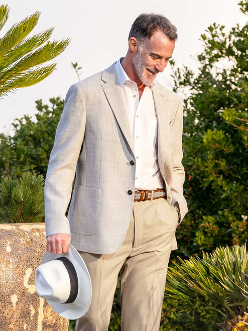 Wool & Egyptian Cotton Jacket Model