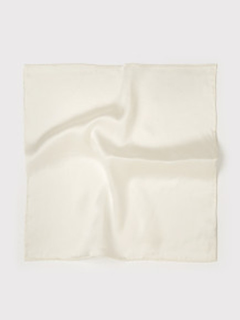 Cream 100% Silk Pocket Square Cream 100% Silk Pocket Square
