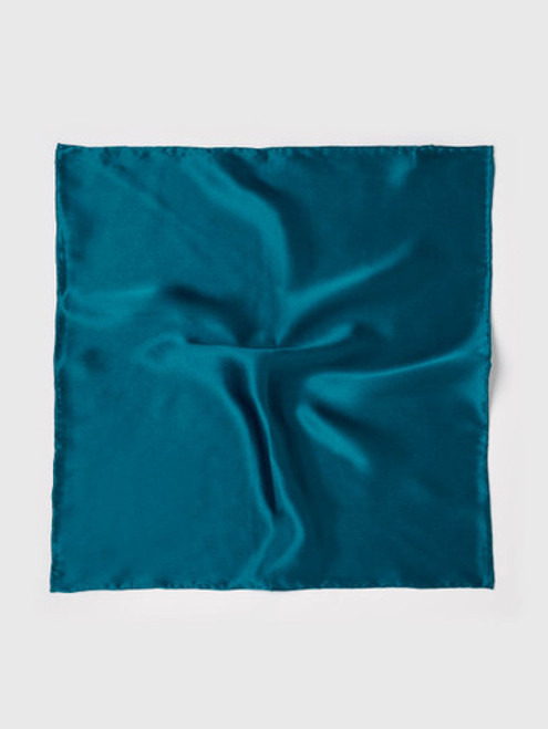 Petrol 100% Silk Pocket Square Petrol 100% Silk Pocket Square