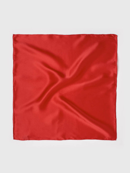Red 100% Silk Pocket Square Red 100% Silk Pocket Square
