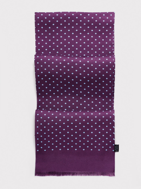 Purple & Sky Birkin Silk Scarf Purple & Sky Birkin Silk Scarf