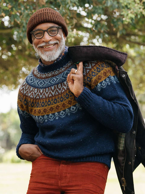 Navy Fairisle Jumper
