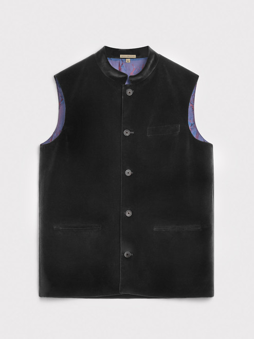 Black velvet nehru gilet Black velvet nehru gilet