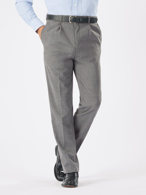 Men's Grey Smart Wool Trousers Men's Grey Smart Wool Trousers