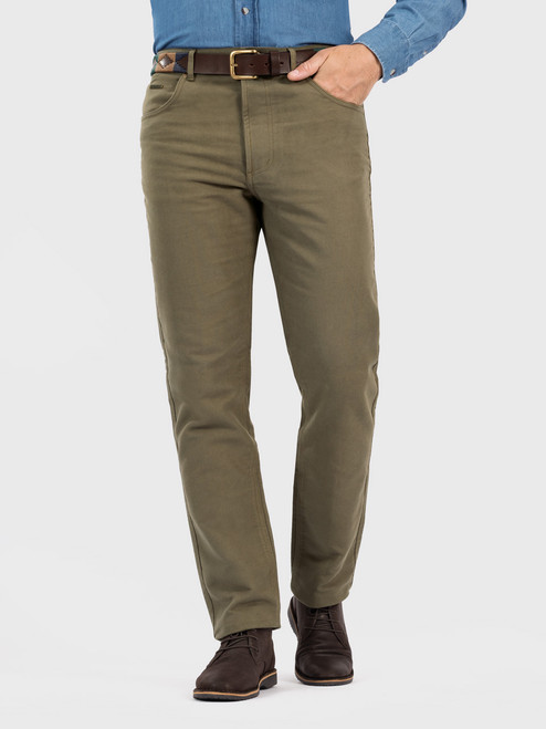 Men's Green Moleskin Jeans Men's Green Moleskin Jeans