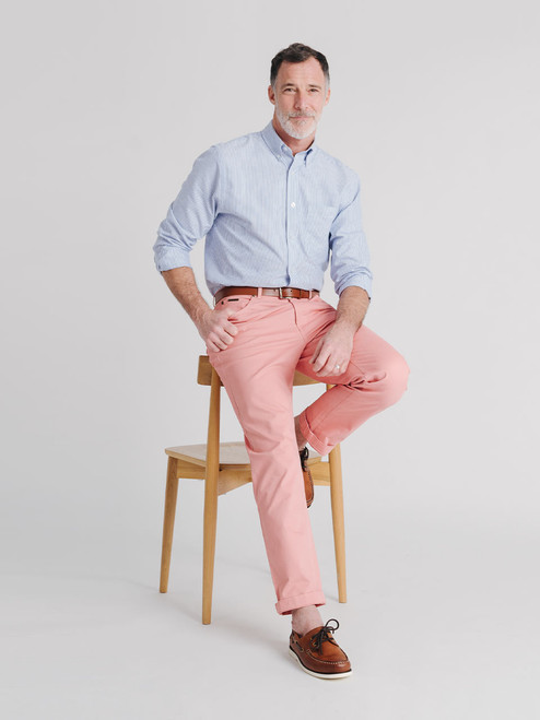 Men's Nantucket Pink Jeanos Chino Jeans Men's Nantucket Pink Jeanos Chino Jeans