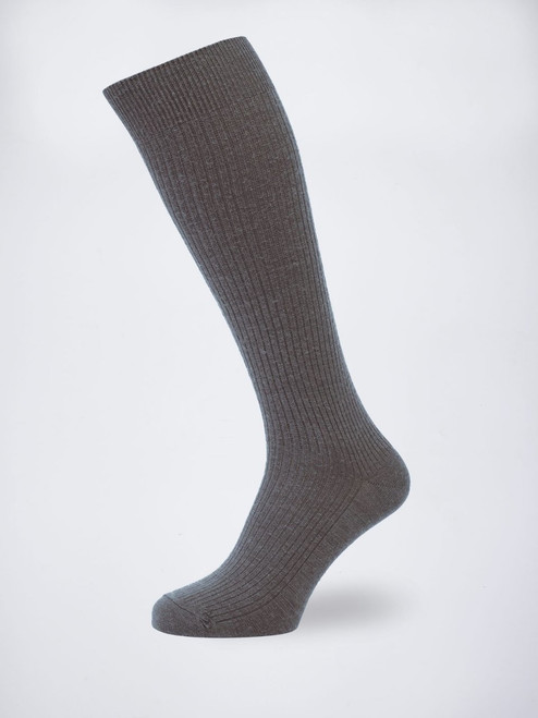 Grey HJ Knee High Wool Rich Socks Grey HJ Knee High Wool Rich Socks