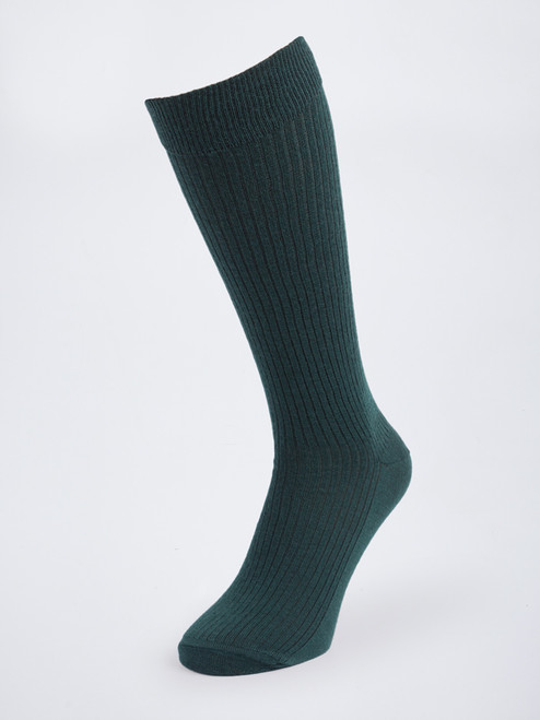 Green HJ Knee High Wool Rich Socks Green HJ Knee High Wool Rich Socks