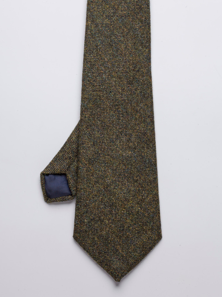 Men's Fern Green Shetland Wool Tie
