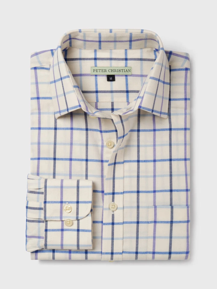 Purple Big Check Tattersall Shirt