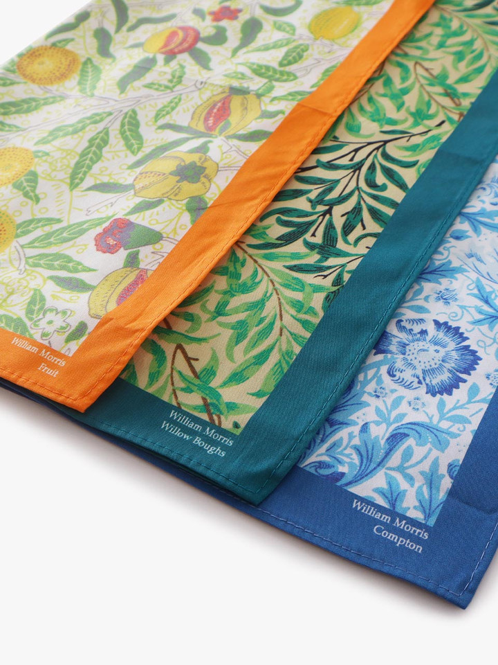 William Morris Cotton Handkerchief Set Nature
