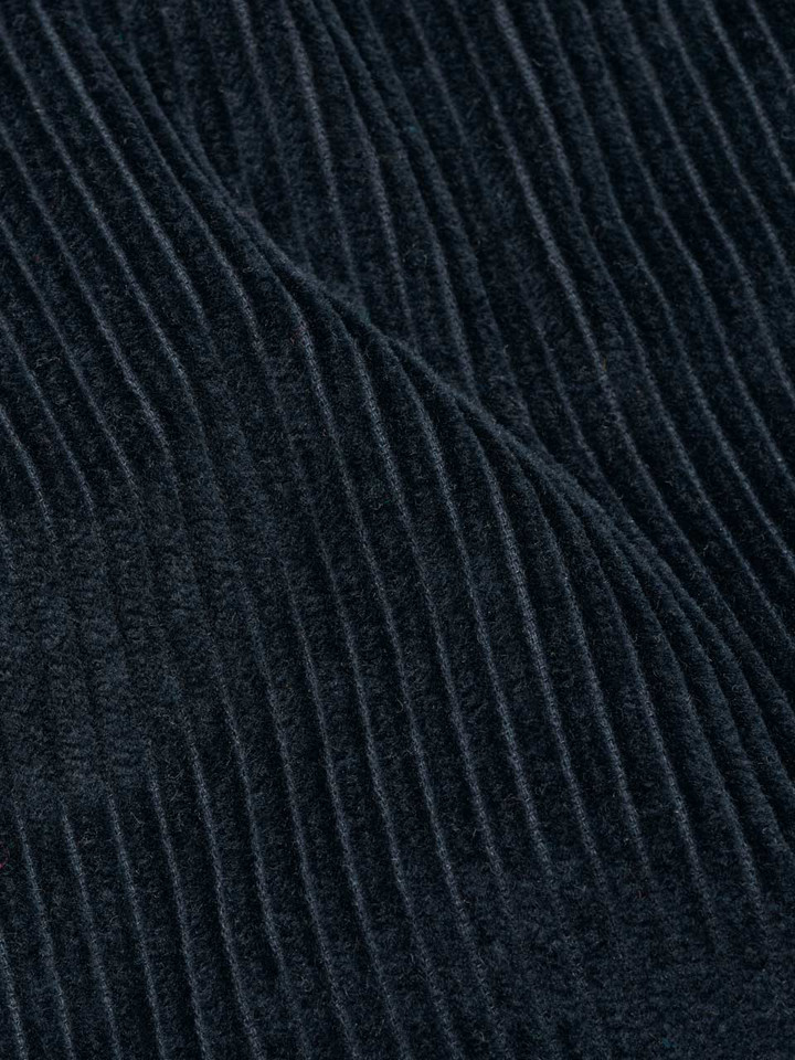Men's Navy Corduroy Gilet Close Up