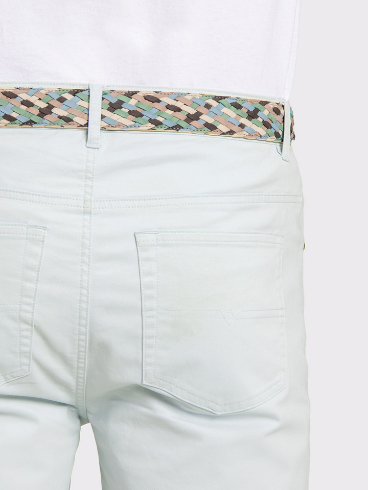 Ice Blue Jeano Shorts Back Pockets